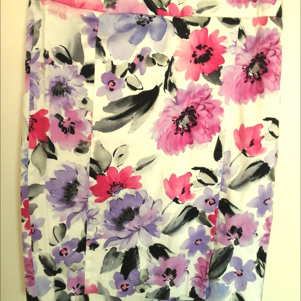 Floral Pencil Skirt